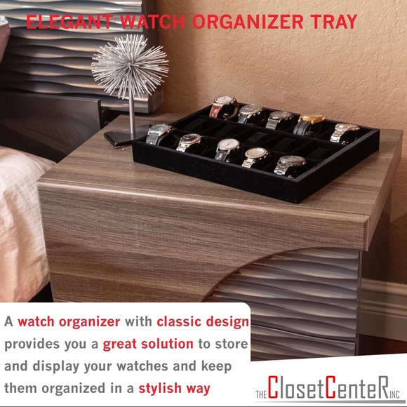 Watch organizer drawer insert 15” x 12” x 2” - Picture 3 of 5